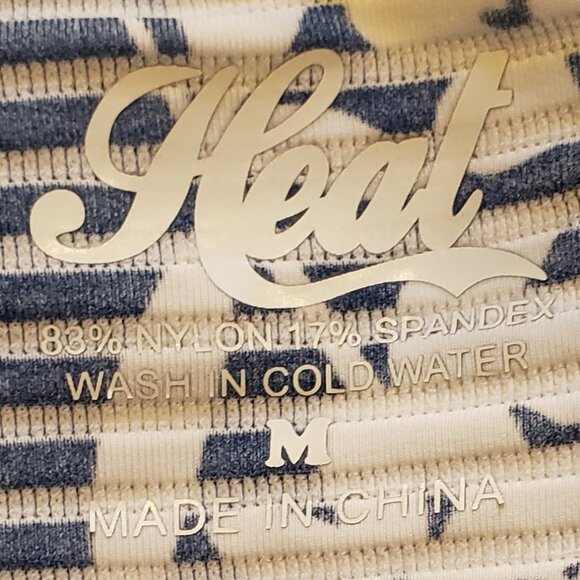 Heat Blue and White Flower Print Tankini Top - Picture 5 of 6